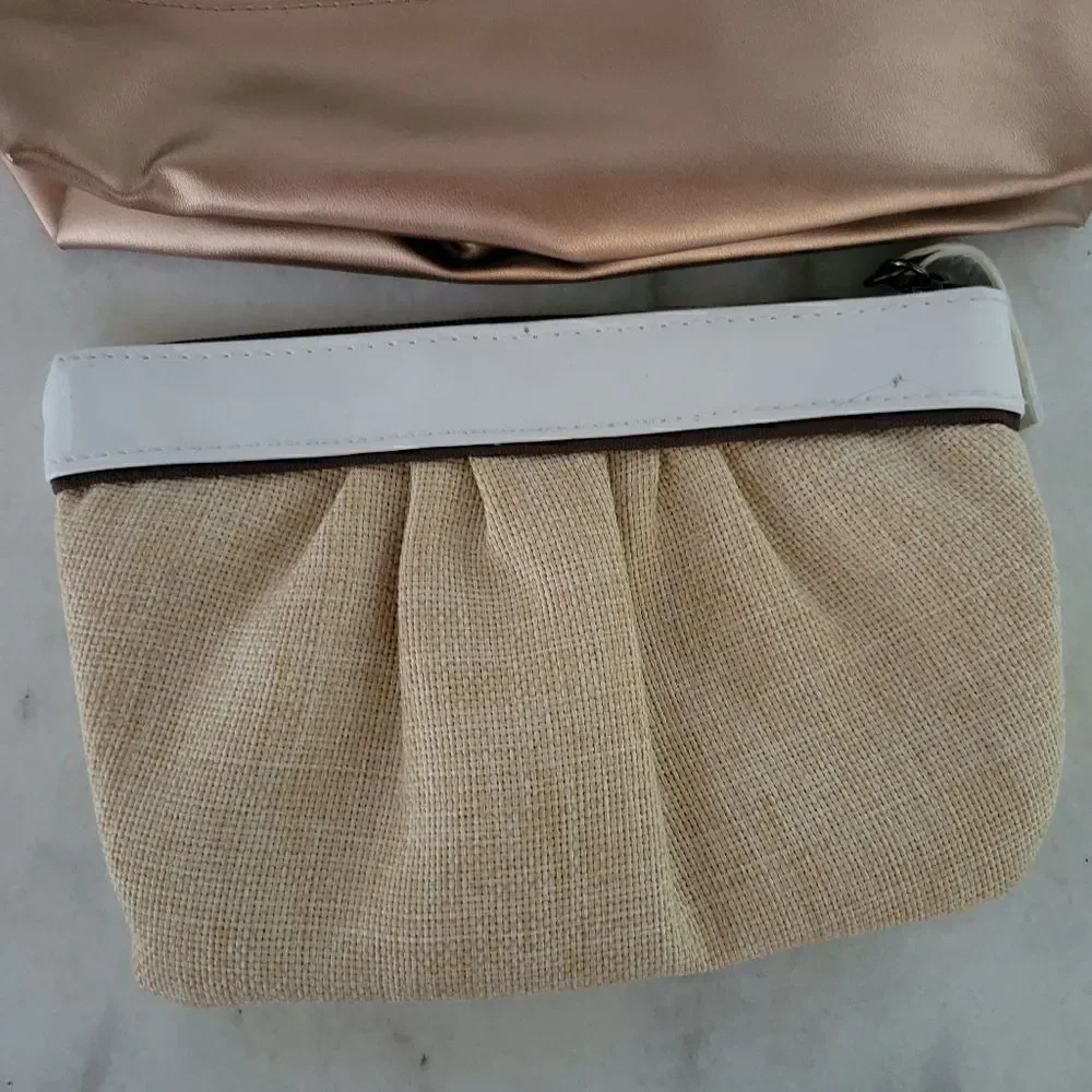 Mary Kay Clinique Cosmetics Makeup Bag Lot of 2